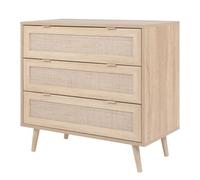 Finori Commode Bali 03a Chêne Sonoma Et Impression De Canne