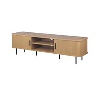 Finori Meuble TV Kajsa 56B en décor chêne L/H/P : 160 x 45 x 40 cm