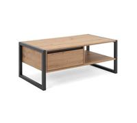 Finori Table basse Denver 55 Chêne artisanal et gris anthracite 441180