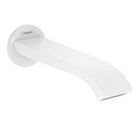 hansgrohe bec de bain 75410700 montage mural, saillie 202 mm, blanc mat