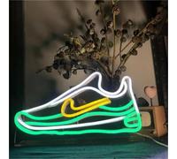 FINOTI enseigne néon LED Chaussures de Piste Chaussures Sport néons veilleuse Murale Boutique Baskets, Salle Jeux, décoration Salle Sport Cadeau Unique Chambre Bar Chambre Art,J