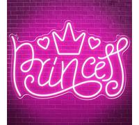 FINOTI enseigne néon LED Rose Princess néons fête Jeu veilleuse Murale pour Les Joueurs Chambre d'adolescent décor Gaming Bar fête Cadeau Unique Chambre Bar Chambre Art avec Interrupteur