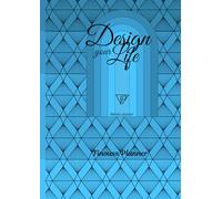 Finouss Planner - Non daté - A4 - semainier vertical - 24h - 12 mois - Motif delta bleu: Design your life