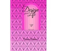 Finouss Planner - NON DATé - semainier vertical - 24h - 12 mois - motif delta ROSE: Design Your Life