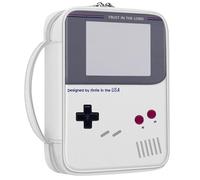 FINPAC Housse de bible, étui de transport pour livre d'église, protection de la Bible avec poignée et poche zippée, cadeau pour garçon, gris jeu