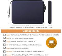 Finpac Housse De Protection Ordinateur Pour 15 Pouces Macbook Air M4/A3241 M3/A3114 M2/A2941 2025-2023, 16"" Macbook Pro M4/M3/M2/M1 2024-2019 A3186 A3403 A2991 A2780 A2485 A2141, Sacoche Pour Lap[L12