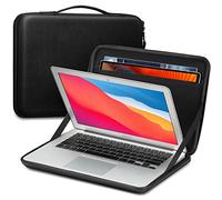 FINPAC Housse pour 13" M4/M3/M2/M1 2025-2018 A3240 A3113 A2681, 14" Macbook Pro M4/M3/M2/M1 2024-2021 A3112 A3401 A3185 A2992 A2918 A2779 A2442, Sacoche antichoc avec Pochette pour Tablette 9,7"-13"