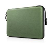 FINPAC Housse Rigide pour Ordinateur Portable 14" Compatible avec Acer Chromebook Lenovo, HP, Dell, Acer pour Ordinateur Portable Ultrabook, résistant à l'eau et aux Chocs, Olive