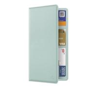 FINPAC Porte-carte d'immatriculation et d'assurance de voiture - Porte-carte pour carte d'identité pour documents automobiles essentiels - Bleu glacier