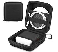 FINPAC Sac Électronique pour Souri et Chargeur de Macbook, Étui Rigide Antichoc Sac de Rangement pour Câble, Chargeur, Clé USB, Batterie, Disque Dur, Accessoires Multimédias, (Noir)