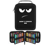 FINPAC Trousse à Crayons Aquarelle Multicouche avec Poche Avant zippée pour 200 Crayons de couleur/130 stylos Gel/marqueurs, pour Artistes, Peintres, planificateurs