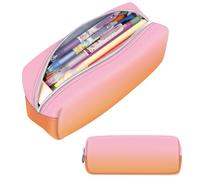 FINPAC Trousse Scolaire, Trousse à Crayons, Sac à Crayons, école Single Trousse, Trousse à Maquillage pour l'école et Le Bureau (Sunset Ombre)