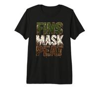 Fins Mask Repeat Snorkel Bogs en apnée dans Les tourbières T-Shirt Haut de Gamme