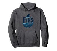 Fins Up: Ocean Adventure pour Les Amateurs de Requins Sweat à Capuche, Unisexe pour Adultes, Chiné Foncé, XXL