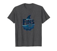 Fins Up: Ocean Adventure pour Les Amateurs de Requins T-Shirt, Homme, Chiné Foncé, XXL