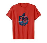 Fins Up: Ocean Adventure pour Les Amateurs de Requins T-Shirt, Homme, Rouge, XXL