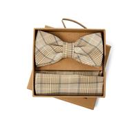 Finshley & Harding London Nœud papillon marron, Taille One Size