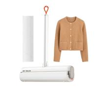 FINT ROLER - Rouleau de sol rotatif à 180 ° - Nettoyant réutilisable avec recharge pour chien, chat, lit, canapé, feuilles, vêtements, tapis, linge