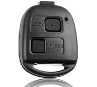 FINTERRY Coque de clé pour Toyota Corolla Yaris RAV4 Land Cruiser HiAce Previa Alphard Celica MR2 Estima Passo Pixis Tarago Rush Prado - Housse de clé de voiture 2 boutons, coque de télécommande de