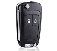 FINTERRY Télécommande de Voiture Coque de clé Étui Fob Couverture Flip Pliant Remplacement Compatible avec Opel Vauxhall Insignia Astra Meriva Zafira Movano Mokka Adam Cascada Corsa Karl 2 Boutons