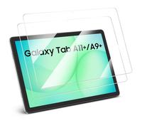 FINTIE 2 Pièces Verre Trempé pour Samsung Galaxy Tab A11 Plus (A11+) 11 Pouces 2025 et Tab A9 Plus (A9+) 11” 2023, Protection Écran HD Clair Transparent, Dureté 9H, Haute Définition et Anti-rayure