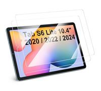FINTIE 2 Pièces Verre Trempé pour Samsung Galaxy Tab S6 Lite 10.4 Pouces 2024/2022/2020, Protection Écran Fin et HD Clair Transparent, Dureté 9H, Haute Définition, Film de Protection Anti-rayure