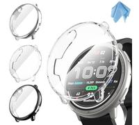 Fintie 3 Pièces Coque Compatible avec Amazfit Active 2, Protection Écran en TPU Souple