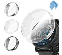Fintie 3 Pièces Coque Compatible avec Amazfit Active Max 48mm, Protection Écran en TPU Souple