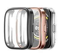 FINTIE 3 Pièces Coque Compatible avec Amazfit Bip 5, Protection Écran en TPU Souple