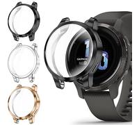 Fintie 3 Pièces Coque Compatible avec Garmin Venu 2S/Vivoactive 4S, Protection Écran en TPU Souple
