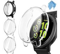Fintie 3 Pièces Coque Compatible avec Garmin Vivoactive 5, Protection Écran en TPU Souple