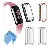 Fintie 4 Pièces Coque Compatible avec Fitbit Luxe, Protection Écran en TPU Souple