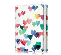 FINTIE Albums Photo 112 pièces de Photos 28 Pages, Mini Album Traditionnel pour Photos 4 x 6 pouces (10.2 x 15.2 cm) en Cuir PU Fermeture Magnetique, Coeurs Pluie