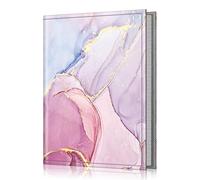 FINTIE Album Photo 10x15cm (4x6 Pouces) - 52 Photos, Mini Album Photo Portefeuille Portable pour Famille, Mariage, Fille/Garçon, Marbre Glorieux