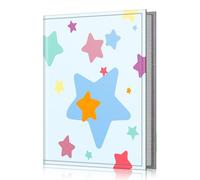 FINTIE Album Photo 10x15cm (4x6 Pouces) - 52 Photos, Mini Album Photo Portefeuille Portable pour Famille, Mariage, Fille/Garçon, Étoiles Colorées