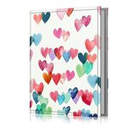 FINTIE Album Photo 10x15cm (4x6 Pouces) - 52 Photos, Mini Album Photo Portefeuille Portable pour Famille, Mariage, Fille/Garçon, Coeurs Pluie