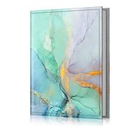 Fintie Album photo de 10 x 15 cm, petit capacité de 52 photos avec couverture en cuir végétalien de qualité supérieure, pour famille, mariage, garçons et filles, marbre émeraude