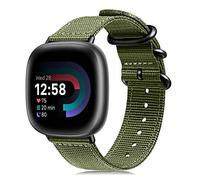 Fintie Bracelet compatible avec Fitbit Versa 3/Fitbit Sense, bracelet de rechange en nylon tissé doux compatible avec montre connectée Fitbit Versa 3/Fitbit Sense, Nylon, Sans pierre précieuse