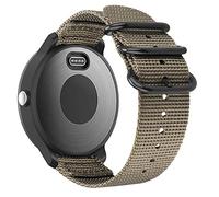 Fintie Bracelet compatible avec Garmin Vivoactive 3/Garmin Venu Sq, bracelet de rechange en nylon souple de 20 mm compatible avec montre intelligente Garmin Vivoactive 3 Music/Forerunner 245 Music/Forerunner 265 Music, marron désert