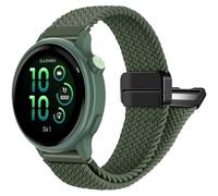 FINTIE Bracelet compatible avec Garmin Vivoactive 6/5/3, Forerunner 165/245/55, Garmin Venu/Venu 2 Plus/Venu Sq/Sq 2 - Bande de Remplacement Ajustable en Nylon Tissé avec Fermeture Magnétique