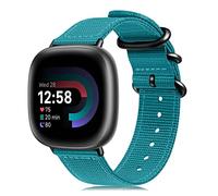 Fintie Bracelet de rechange compatible avec Fitbit Versa 3/Fitbit Sense, en nylon tissé doux, compatible avec la montre connectée Fitbit Versa 3/Fitbit Sense, Nylon, Sans pierre précieuse,