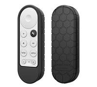 Fintie CaseBot Coque de protection en silicone pour télécommande vocale Google TV 2020 Noir