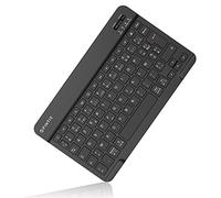 FINTIE Clavier sans Fil Bluetooth 10 Pouces, [AZERTY Français] Clavier Léger Fin Keyboard pour iPad, Android Tablette Samsung Galaxy, Xiaomi/Redmi Pad, Huawei/Honor Pad, Noir