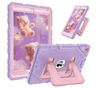 FINTIE Coque pour iPad 6e/5e Génération 9.7 Pouces (2018/2017) et iPad Air 2/Air 1 9.7” (2014/2013) - Coque Robuste et Antichoc avec Béquille Intégrée, Violet