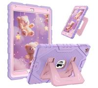 FINTIE Coque pour iPad 6e/5e Génération 9.7 Pouces (2018/2017) et iPad Air 2/Air 1 9.7” (2014/2013) - Coque Robuste et Antichoc avec Béquille Intégrée, Violet