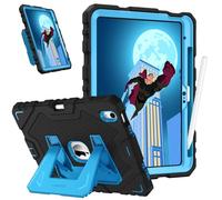 FINTIE Coque Adaptée aux Enfants pour iPad (A16) 11ème Génération 11 Pouces 2025, iPad 10ème Génération 10.9” 2022, [Ranger Le Stylet] Coque Robuste Antichoc avec Béquille, Bleu/Noir