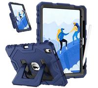 FINTIE Coque Adaptée aux Enfants pour iPad (A16) 11ème Génération 11 Pouces 2025, iPad 10ème Génération 10.9” 2022, [Ranger Le Stylet] Coque Robuste Antichoc avec Béquille, Bleu Marine
