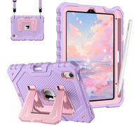 FINTIE Coque Adaptée aux Enfants pour iPad Mini 7 (A17 Pro) 2024 8.3 Pouces et iPad Mini 6 2023 8.3”, [Ranger Le Stylet] Coque Robuste Antichoc avec Béquille, Violet