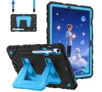 FINTIE Coque Adaptée aux Enfants pour Samsung Galaxy Tab S10 Lite 10.9 Pouces 2025 et Galaxy Tab S10 FE/S9 FE 10.9”/S9 11”, Coque Robuste Antichoc avec Béquille, Noir/Bleu