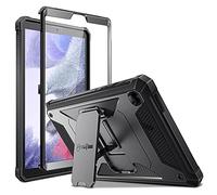FINTIE Coque Antichoc pour Samsung Galaxy Tab A7 Lite 8.7" 2021 - Étui Housse avec Protection d'Écran et Béquille Intégrée Pochette pour SM-T220 / T225 / T227, Noir